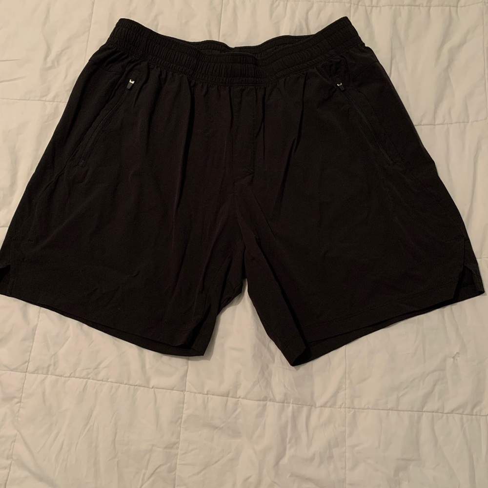 All in Motion Men's Black Athletic Shorts